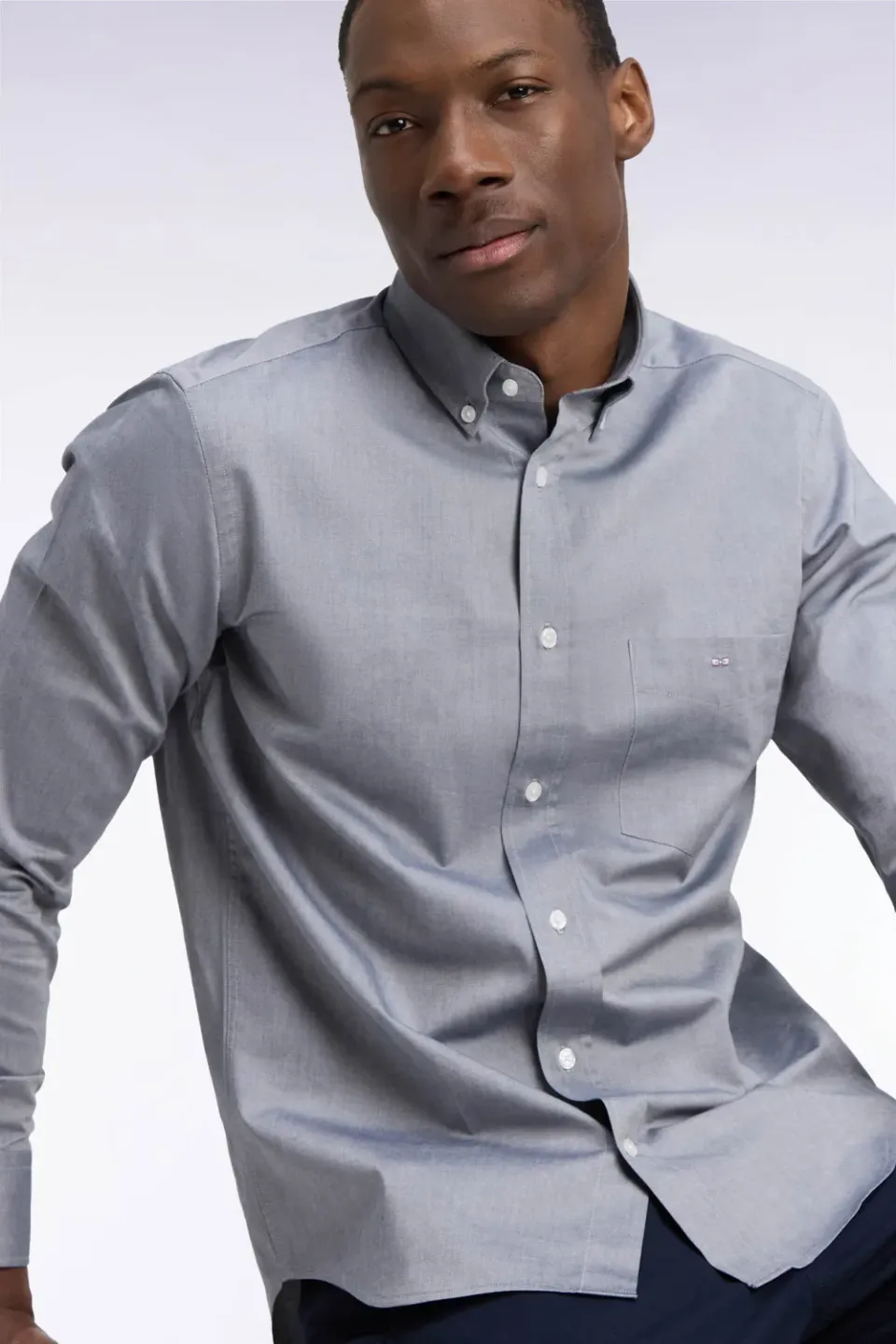 Eden Park Legend Rugby chemise homme coton marine coupe droite