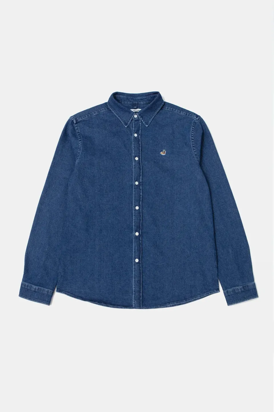 Edmmond Studios Duck Denim Shirt chemise stone wash coton