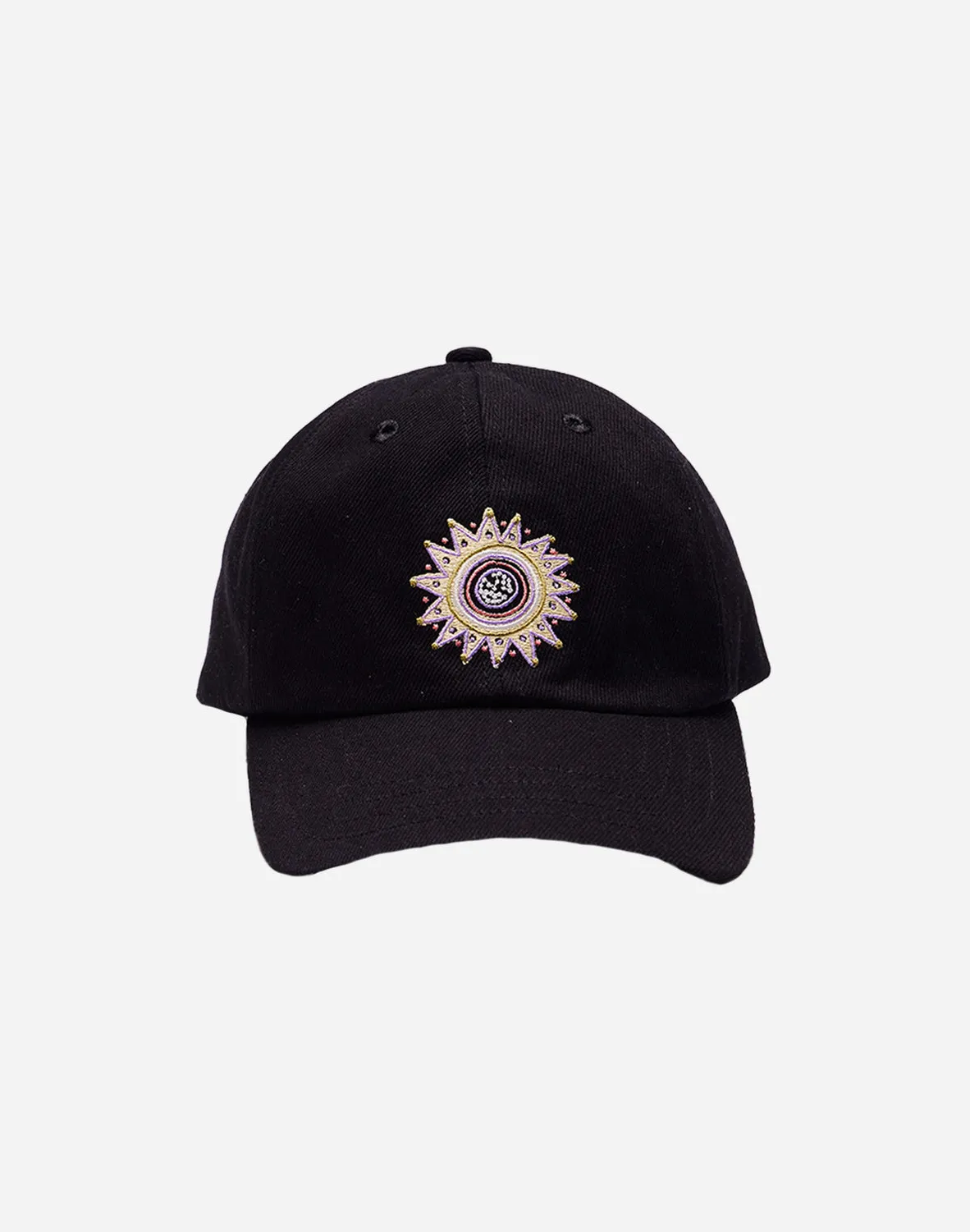 Olow Sun King Casquette Noire Denim 6 Panneaux