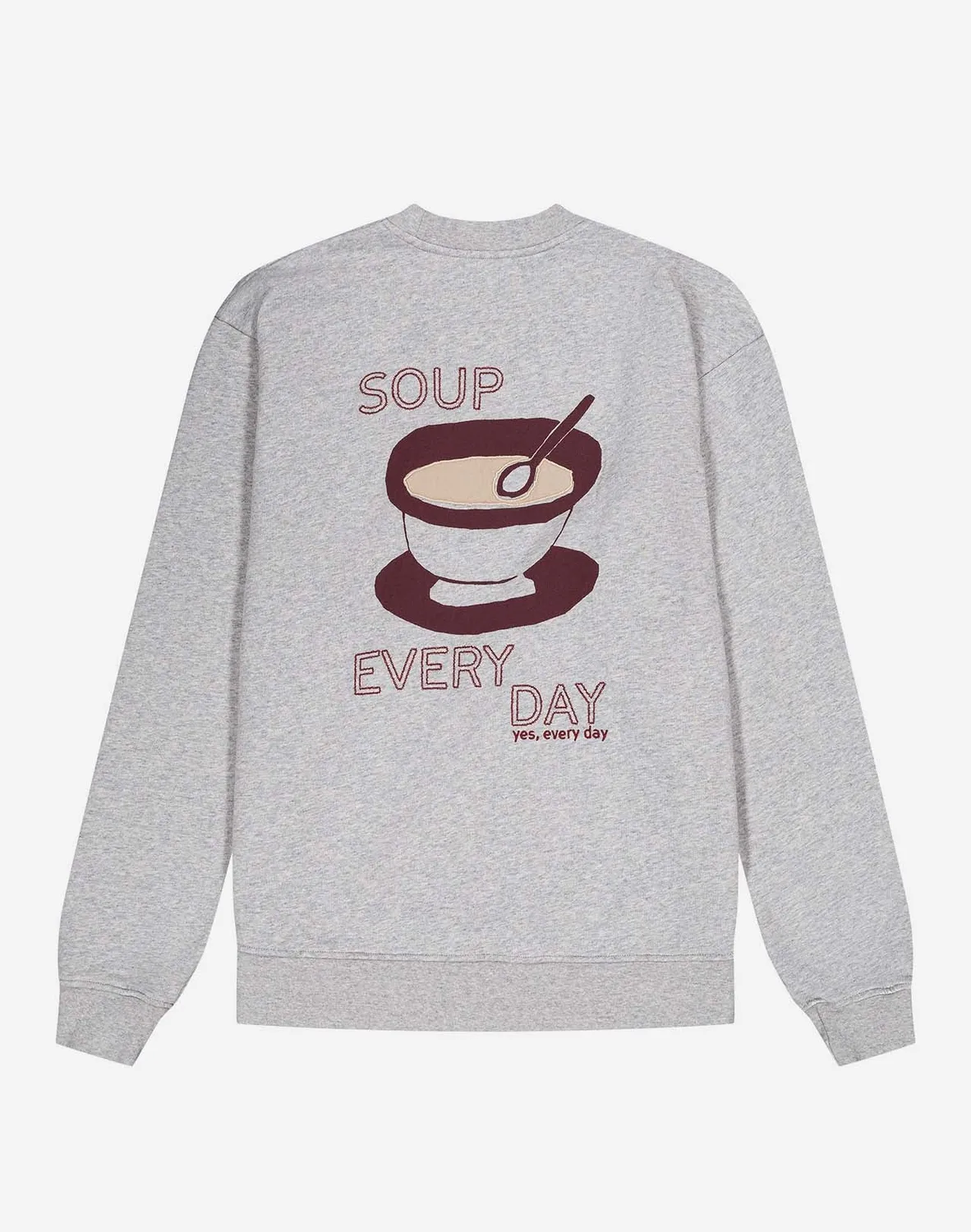 OLOW Good Soup sweat gris chiné coton bio