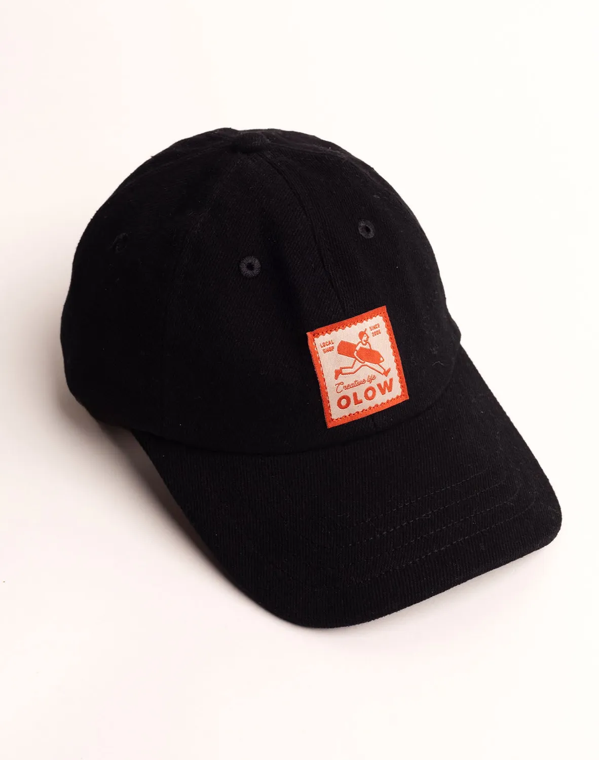 OLOW Six Panel Creative Studio casquette denim noir coton bio