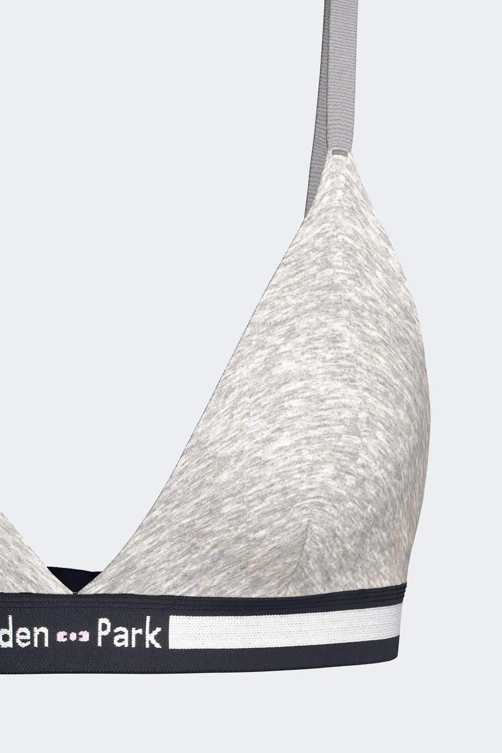 Eden Park Bralette Triangle Coton Stretch Gris Femme