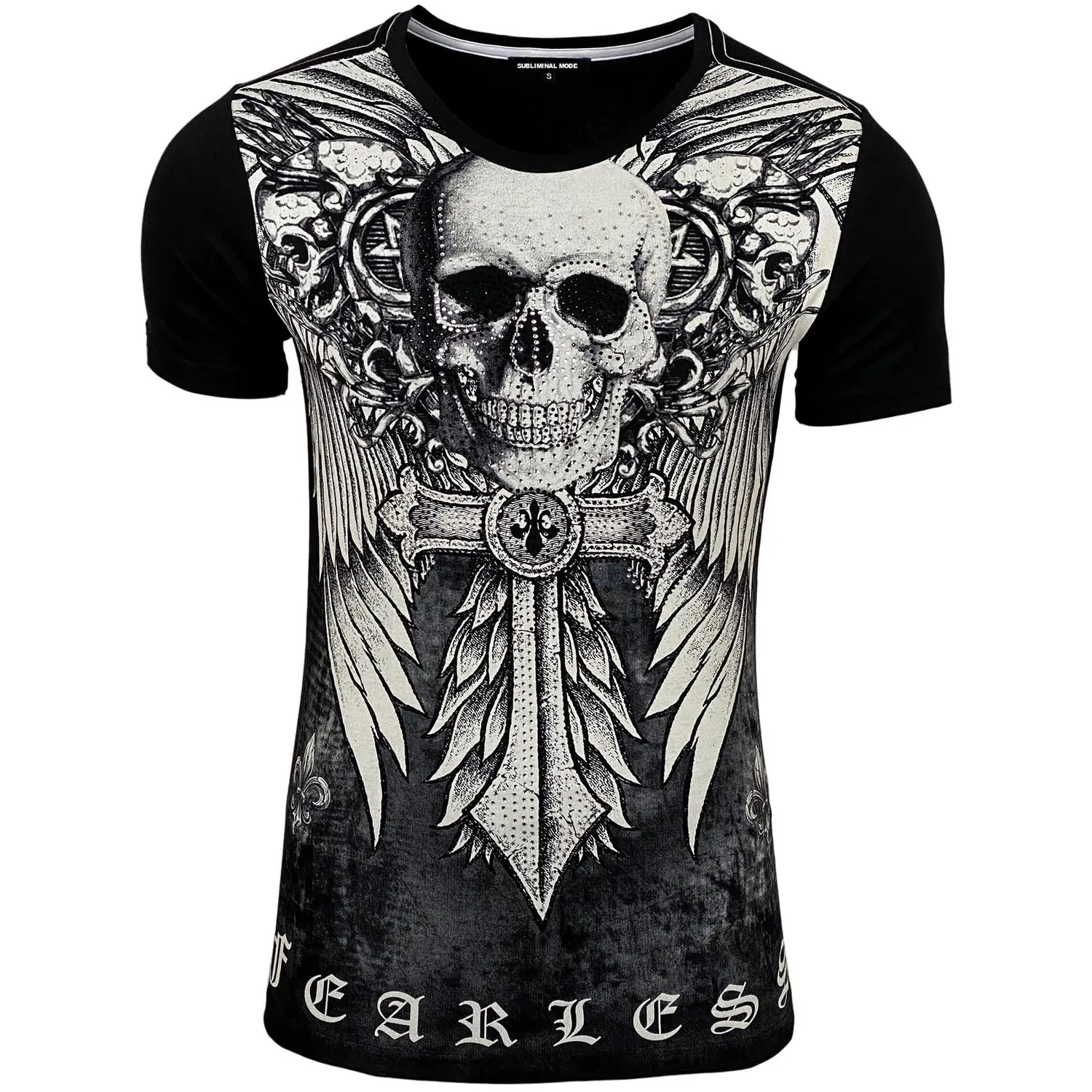 Subliminal Mode BX2314 t-shirt homme taille L tête de mort