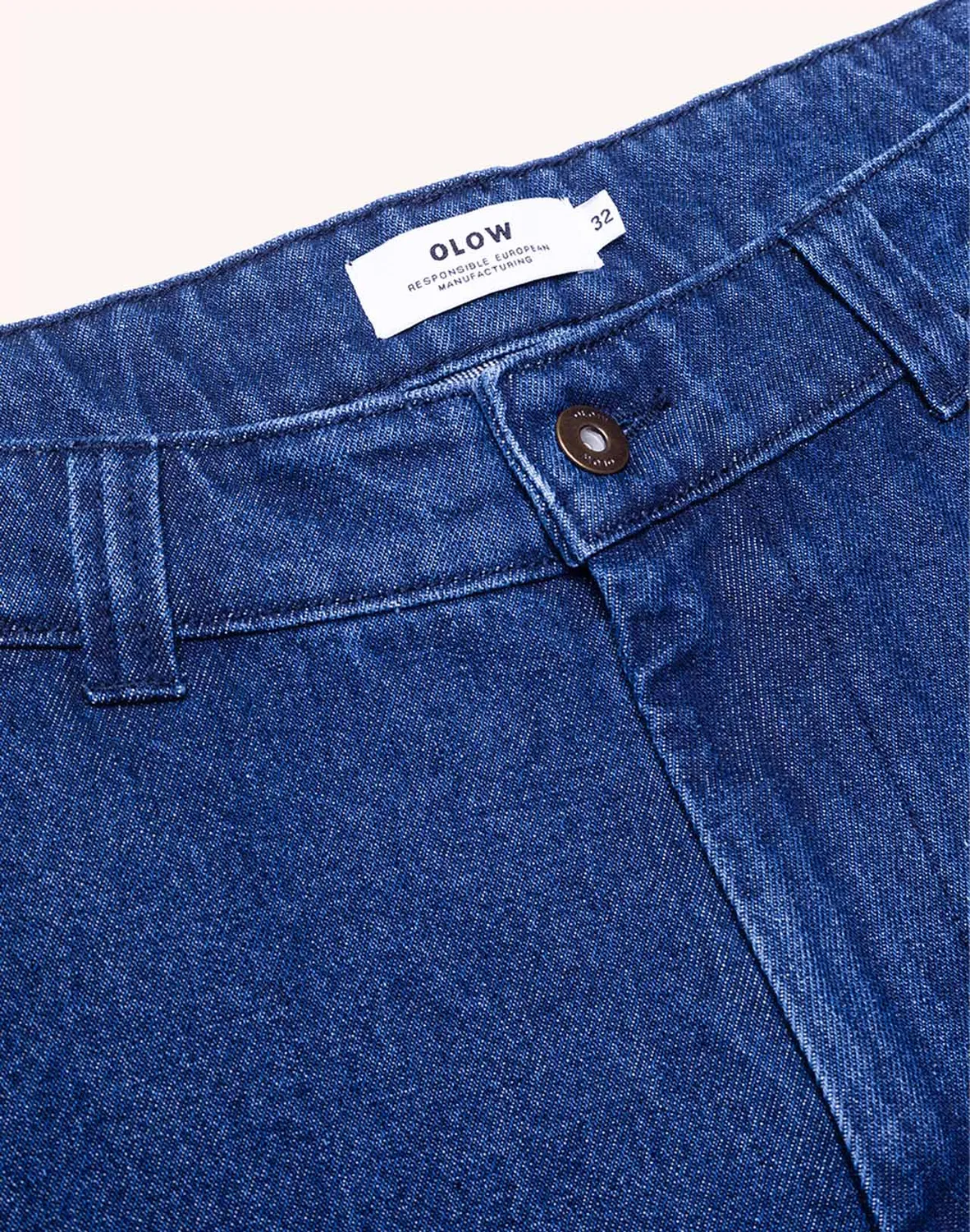 Olow Chuck pantalon denim bleu coton recyclé