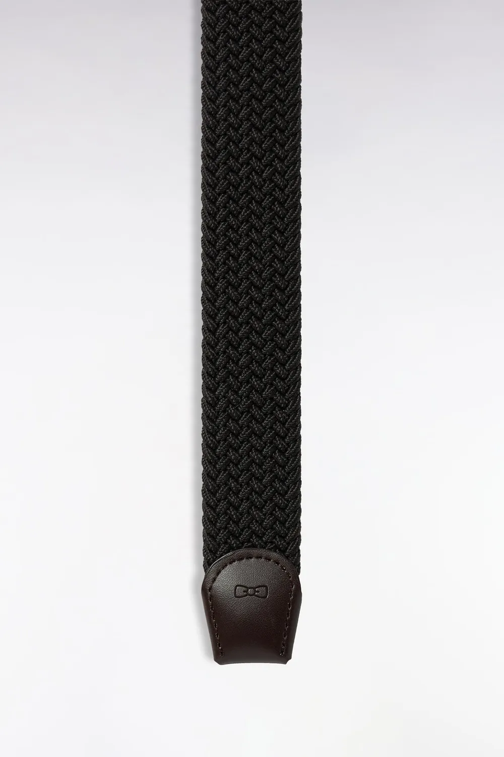 Eden Park ceinture tressée homme élastique marron cuir