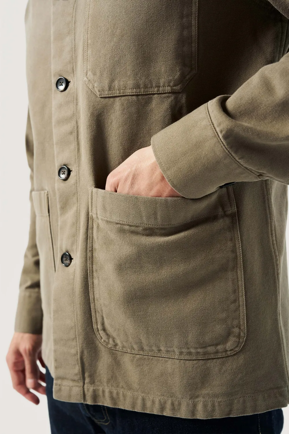 Loom La veste canevas travail beige mi-saison