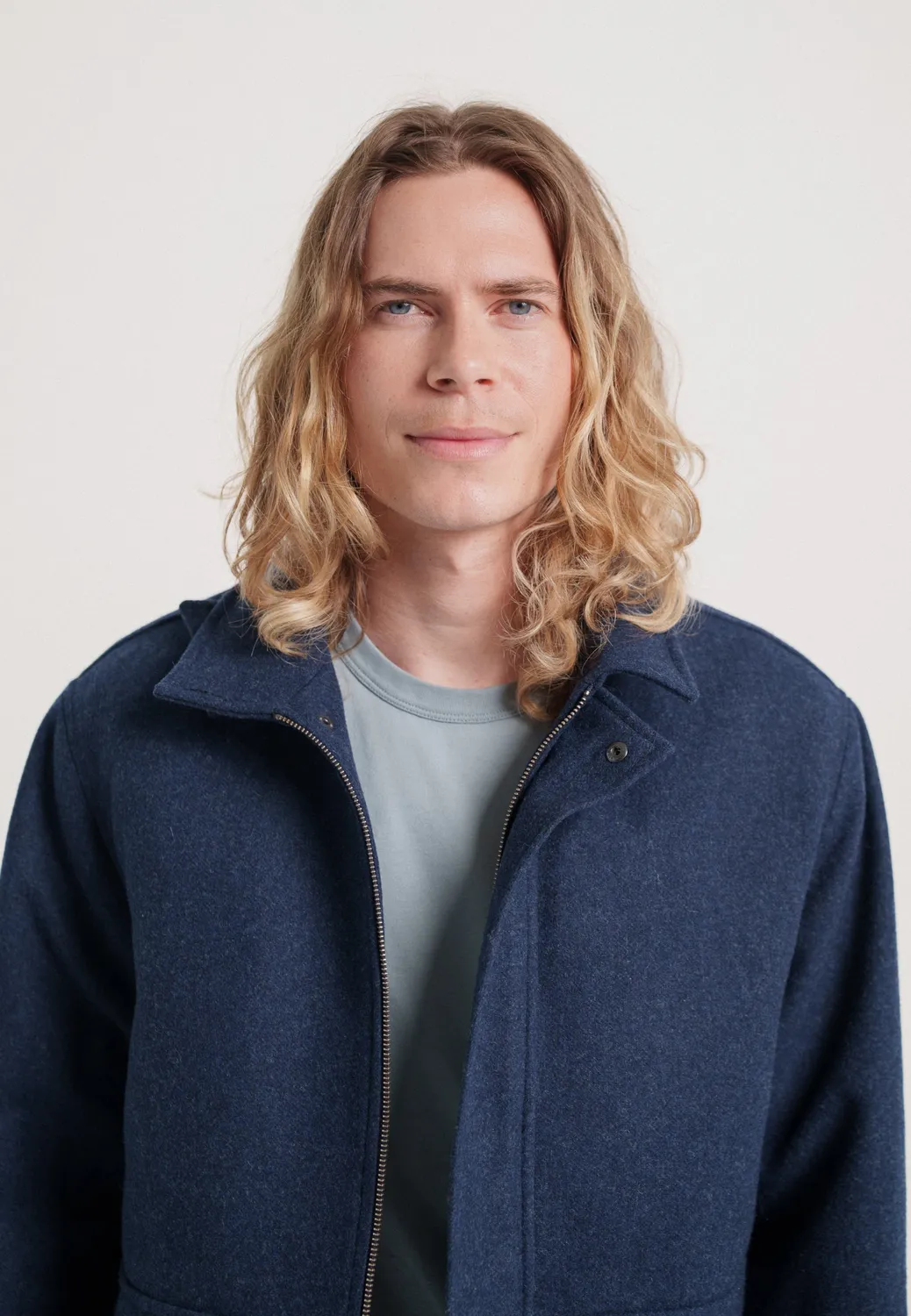 Loom Le blouson en laine blouson gris laine
