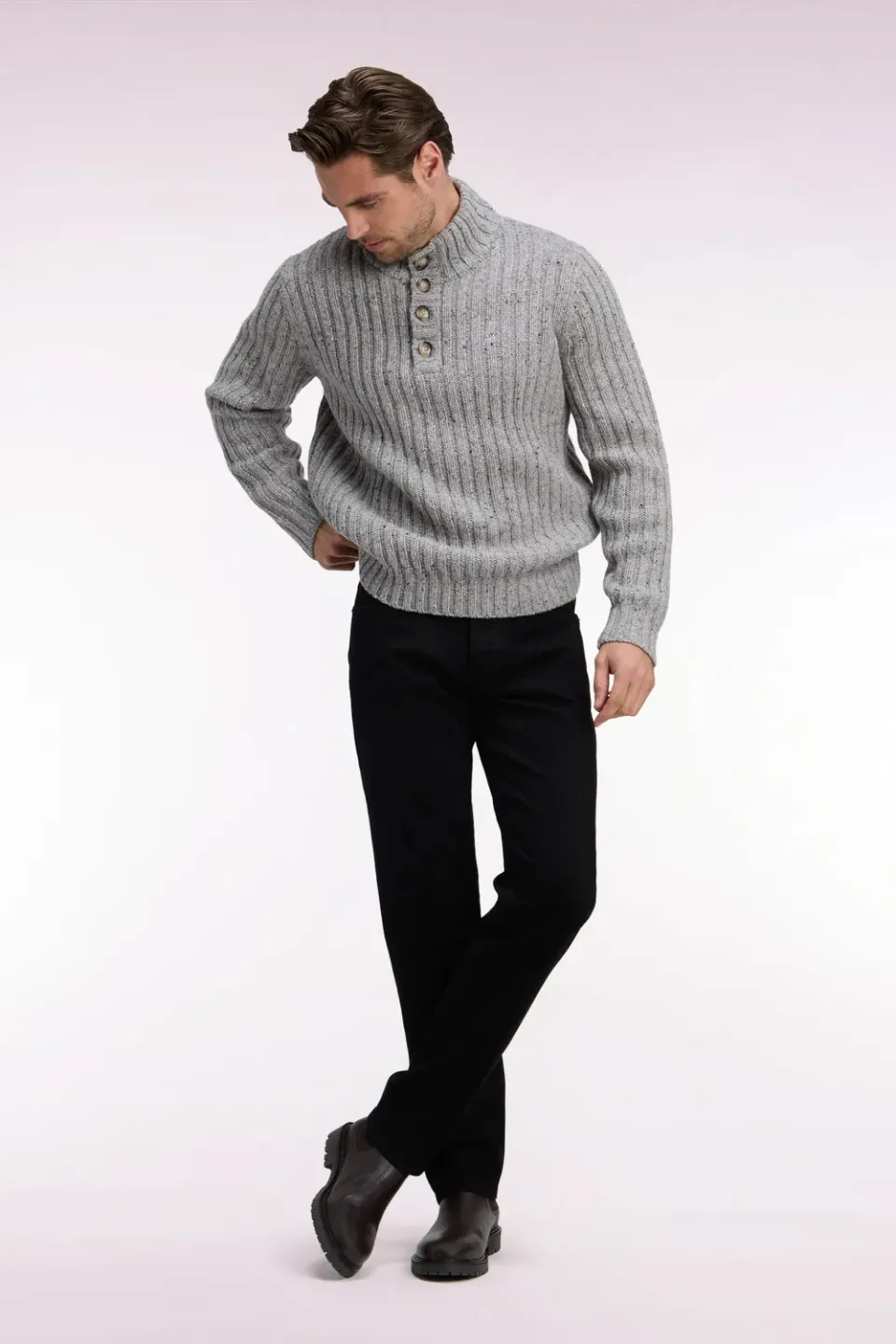 Eden Park Club jean homme noir stretch coupe regular