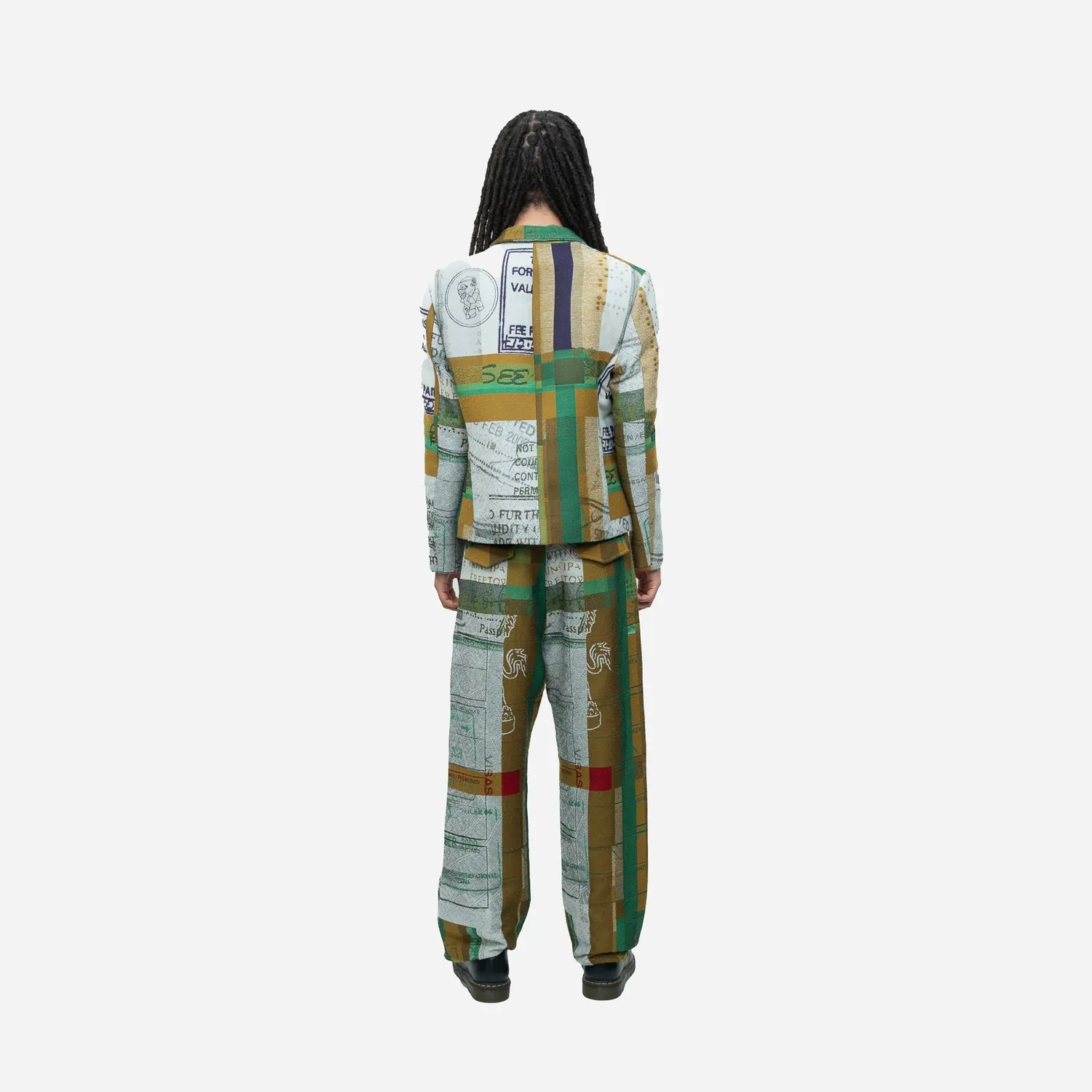 Labrum Ya-Alimamy blazer homme cropped multicolore