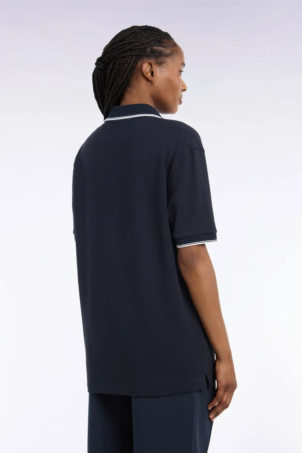 Eden Park H26MAIPC0038 polo unisexe marine coton mercerisé