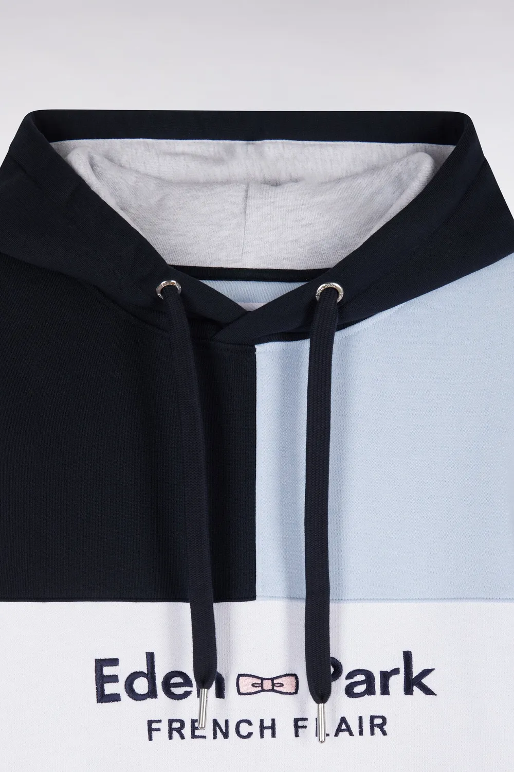 Eden Park Show Bizz sweat capuche marine brodé coton