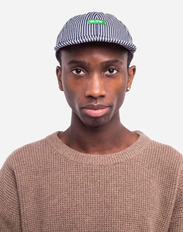 OLOW Flag casquette denim rayé coton