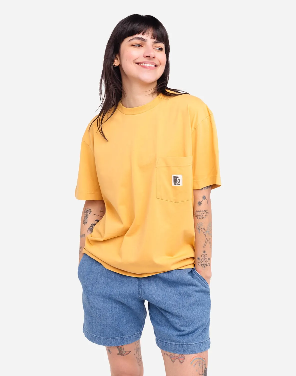OLOW Japo t-shirt ample homme ocre coton bio