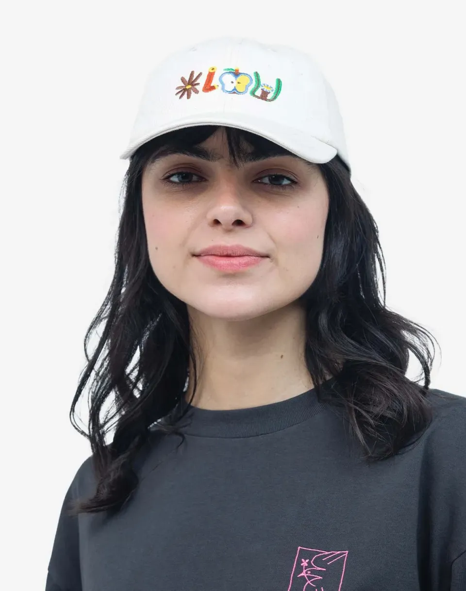 OLOW Six Panel Pictures casquette écru coton