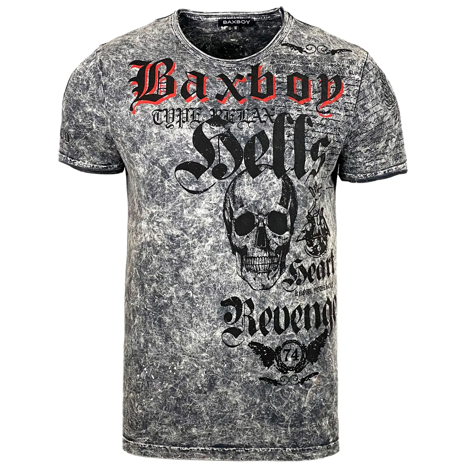 Subliminal Mode BX06 t-shirt col rond vintage blanc