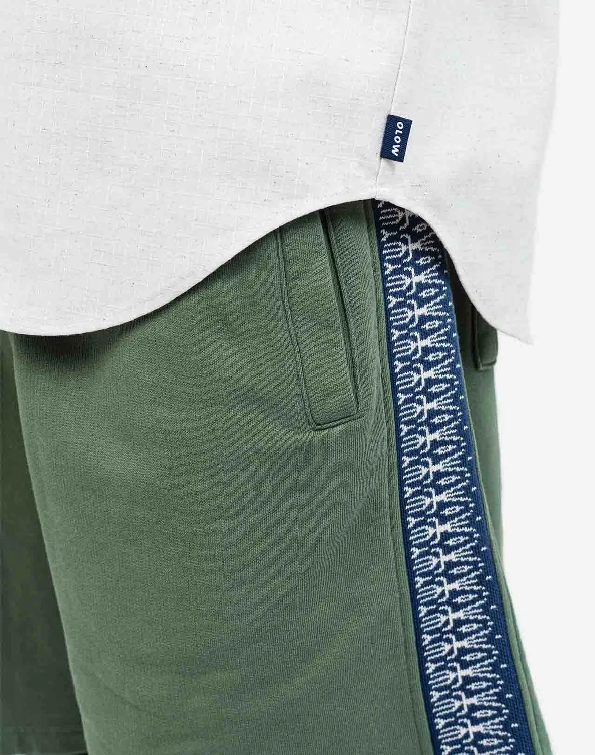 OLOW Nago chemise homme écru ripstop coton lin