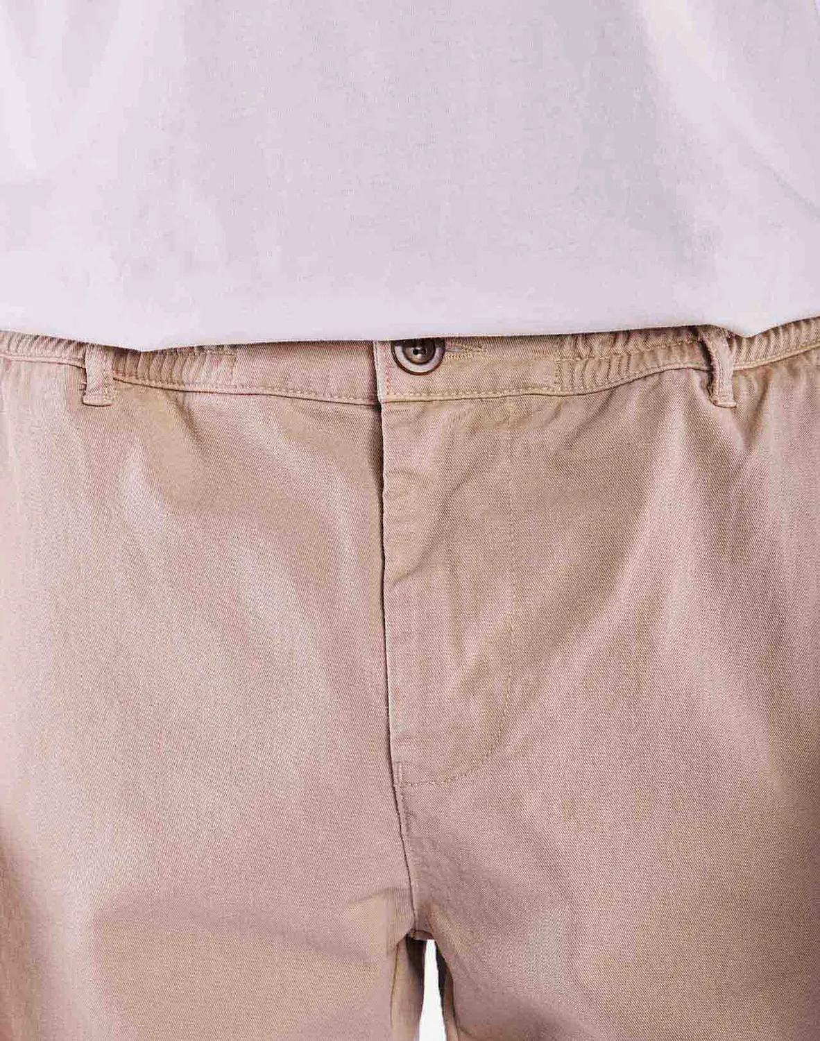 OLOW Chino pantalon beige coton bio léger