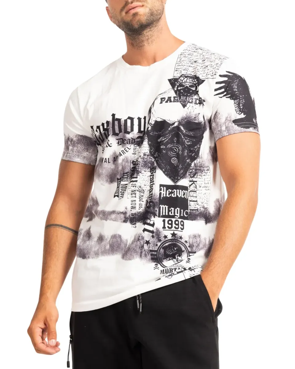 Subliminal Mode BX07 t-shirt homme délavé L