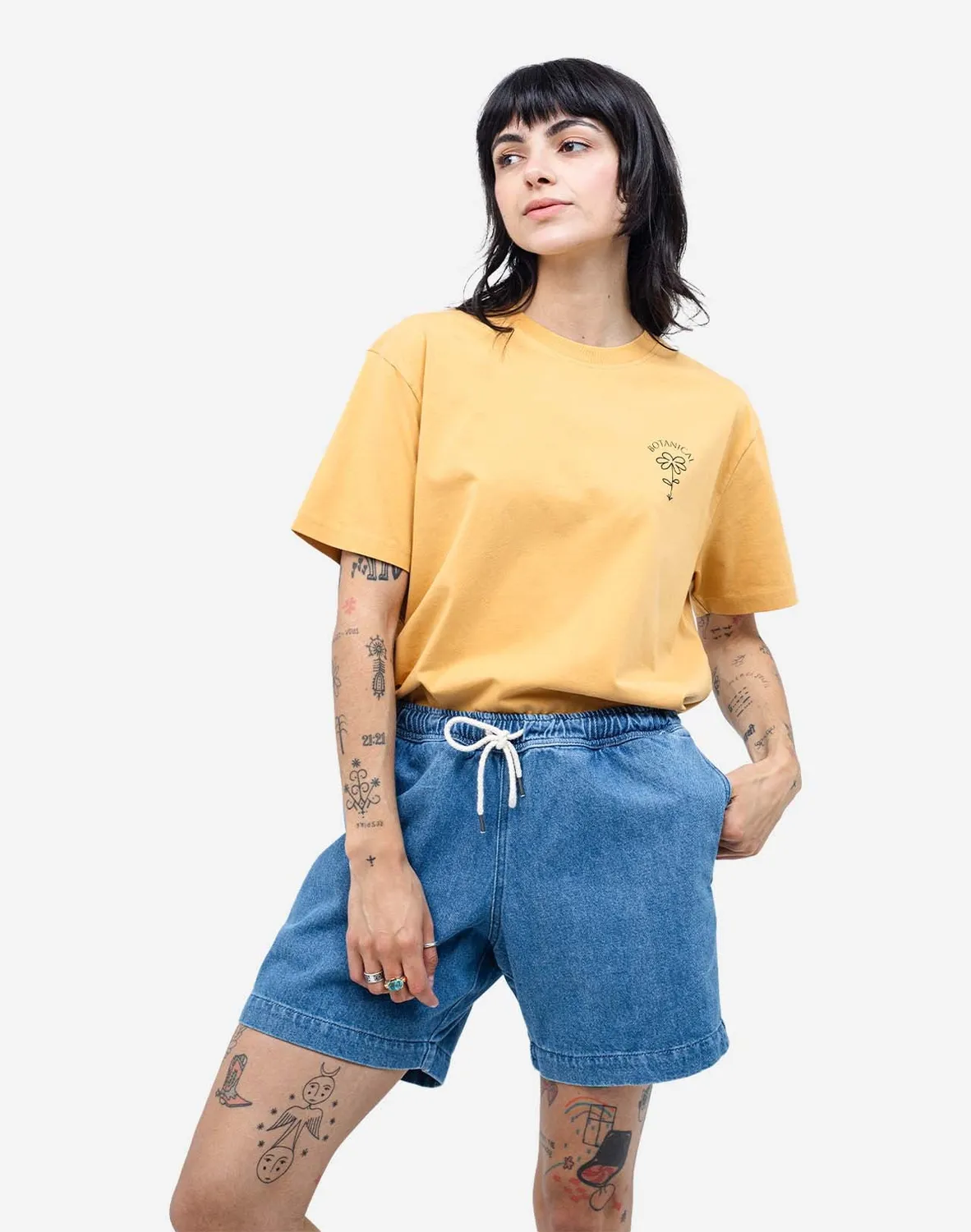 OLOW Botanical t-shirt ocre coton bio
