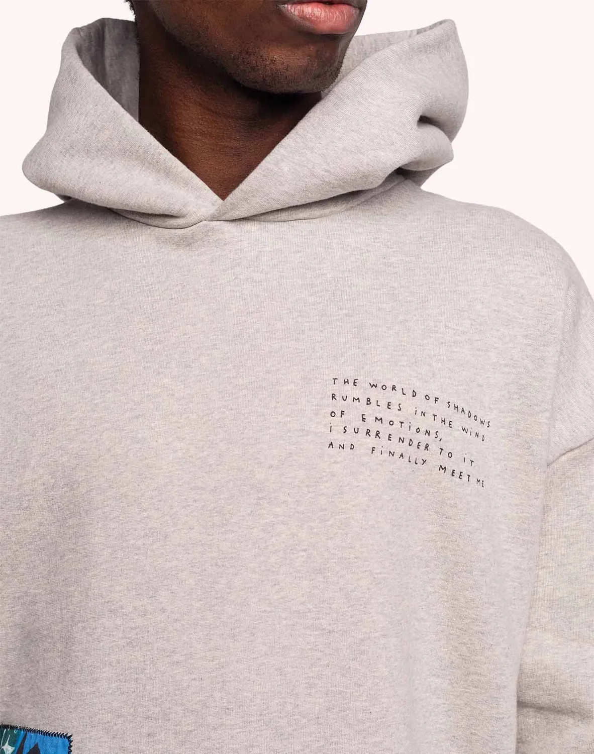 Olow Houdini Shadows sweat gris chiné coton bio