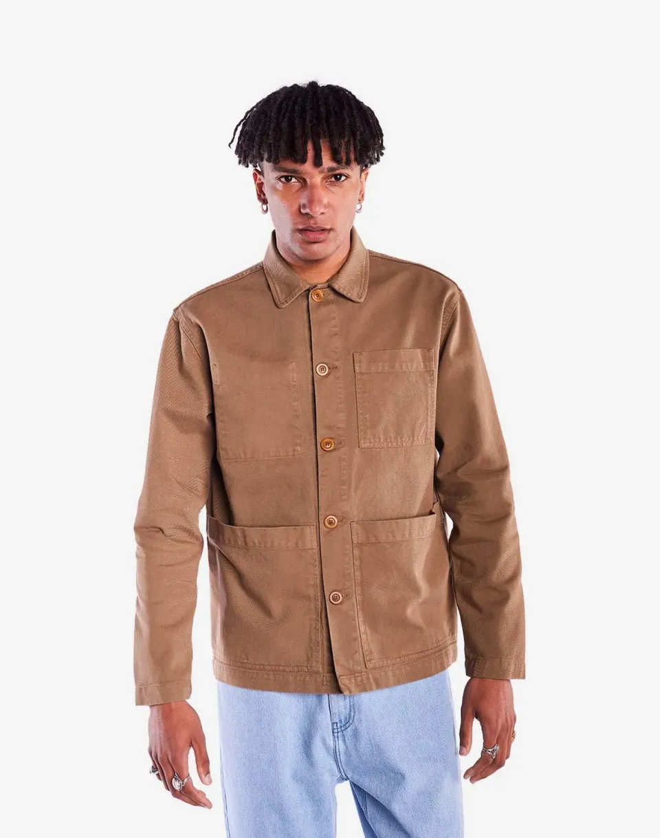 OLOW Chucalescu veste taupe à larges poches