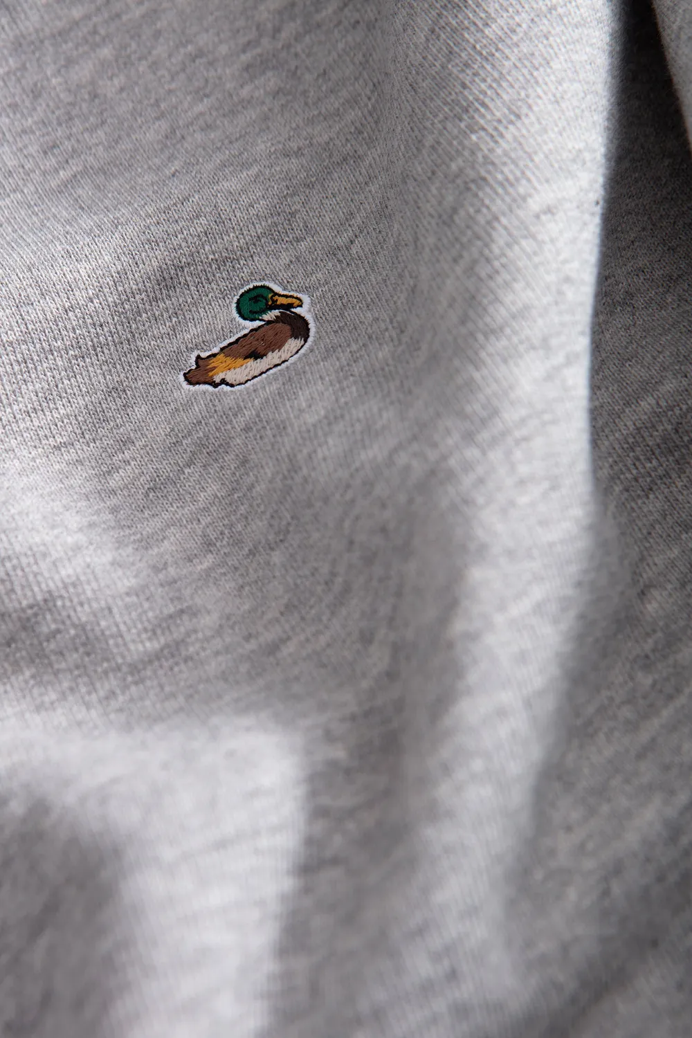 Edmmond Studios Duck Sweatshirt sweat gris chiné 450gr canard