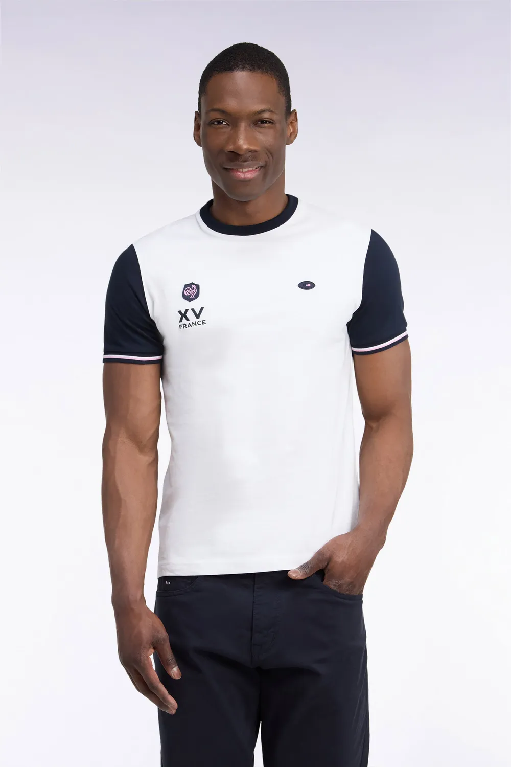 Eden Park H26MAITC0032 t-shirt blanc XV de France