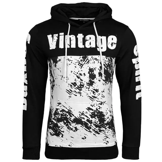 Subliminal Mode BX-603 hoodie homme bicolore gris foncé M