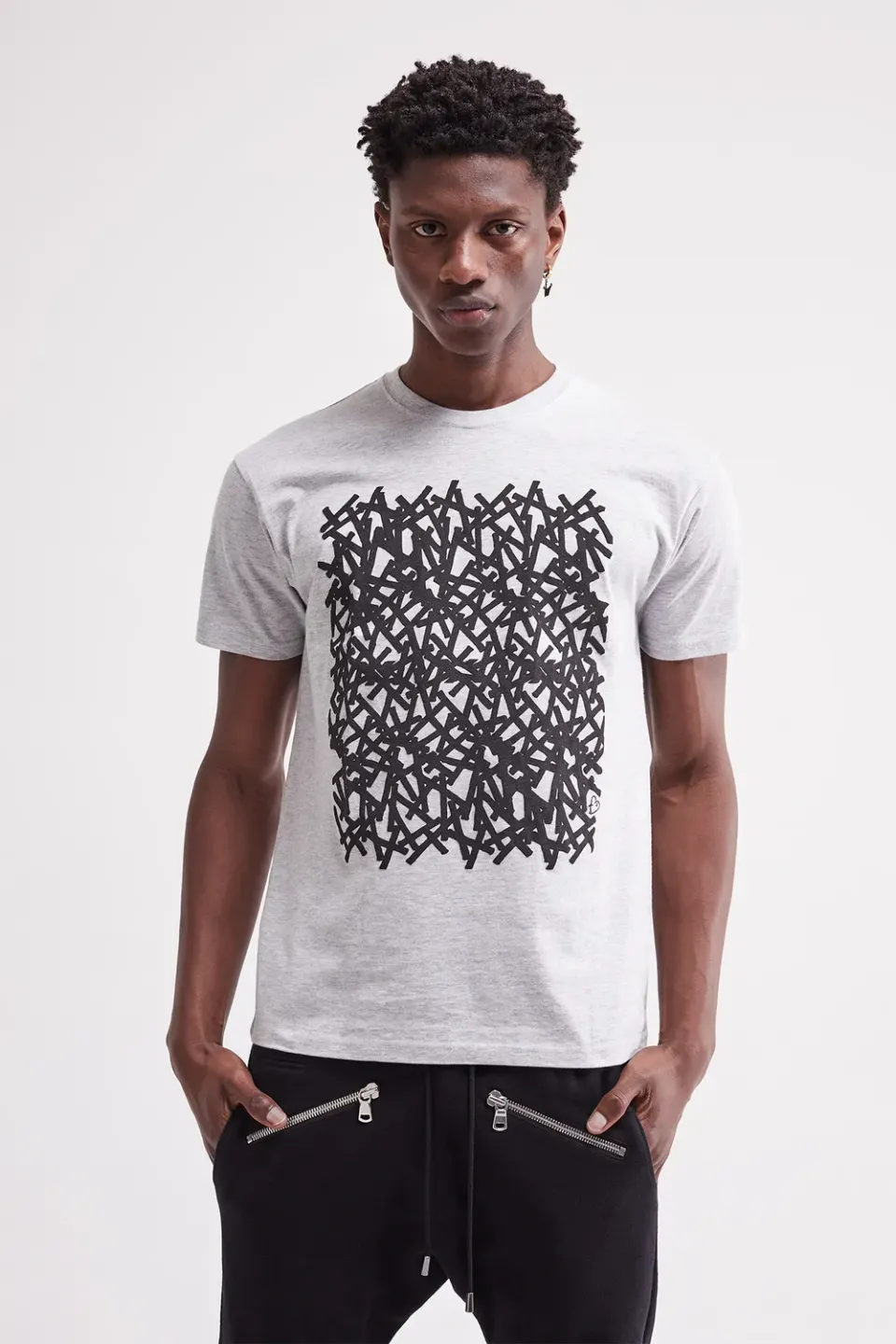 French Deal Freestyle t-shirt coton guipure