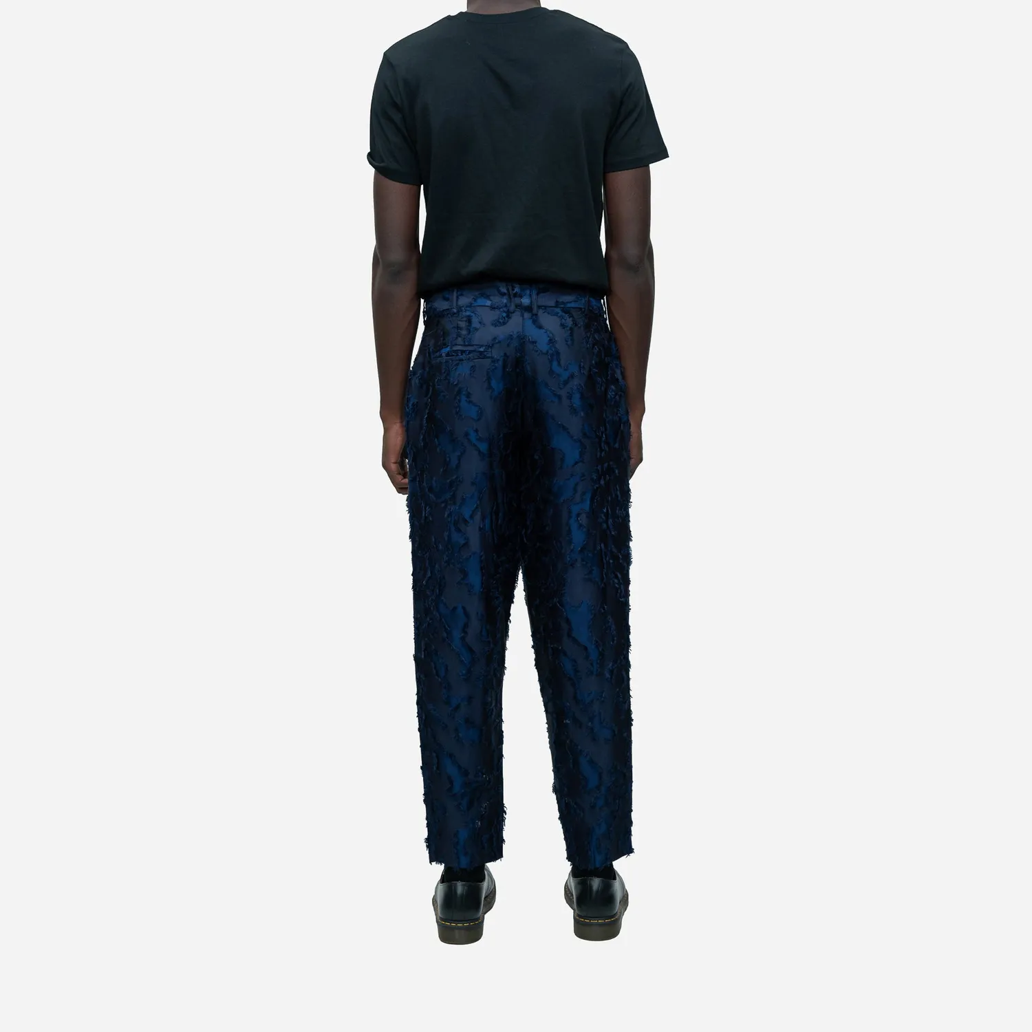 Labrum Royal Blue Textured Camo pantalon homme bleu