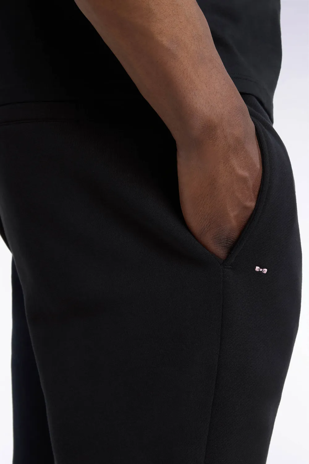 Eden Park jogging noir molleton coton coupe droite
