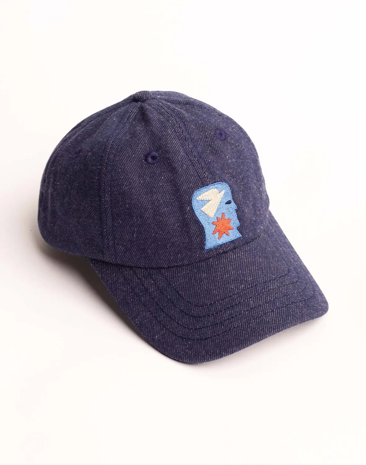 OLOW Six Panel Free Mind casquette denim bleu
