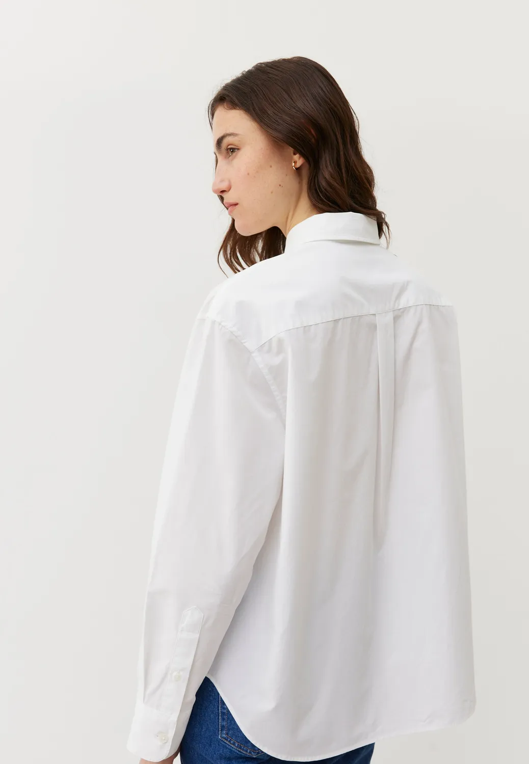 Loom chemise oversize chemise popeline coton bio blanc