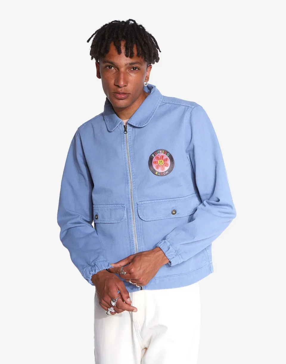 Olow Bethel veste zippée bleu azur coton bio
