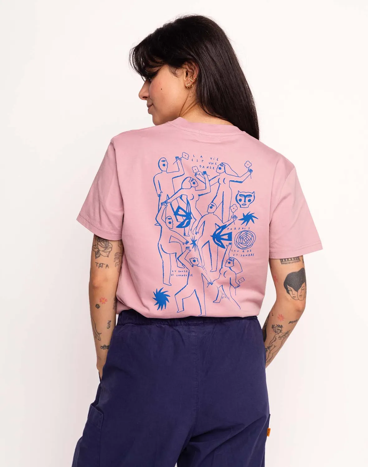 Olow Life Dance t-shirt rose lila coton bio