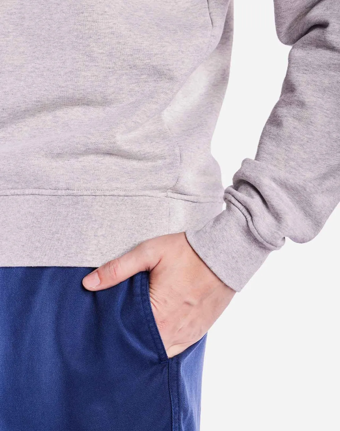 Olow Yaguar sweat gris chiné coton bio brodé