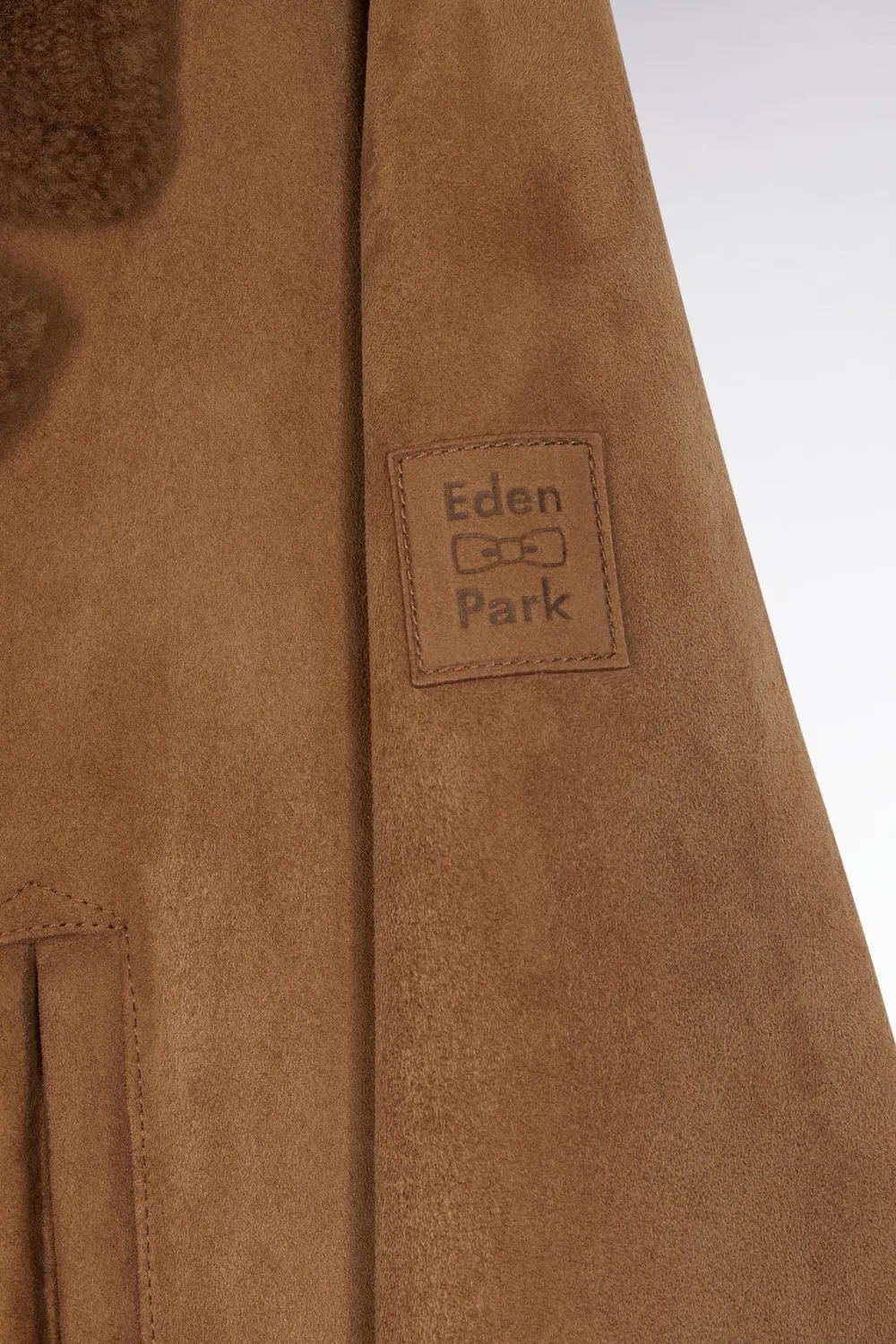 Eden Park Club Classique caban peau lainée marron