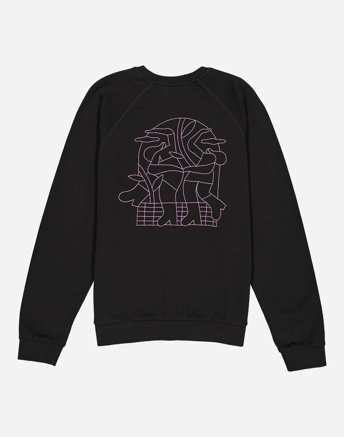 OLOW sweatshirt noir carbone coton bio 300g