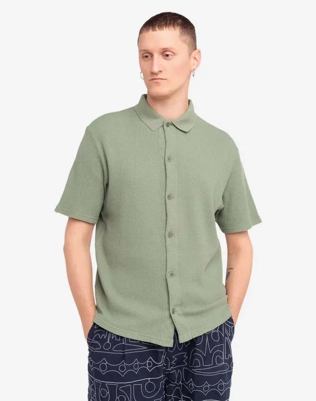 OLOW Cheech polo vert sauge coton bio