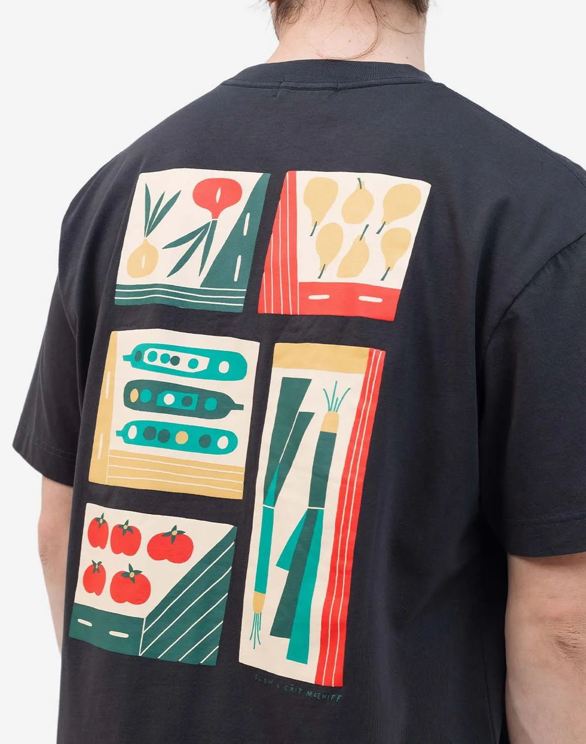 OLOW Harvest t-shirt ample noir carbone bio