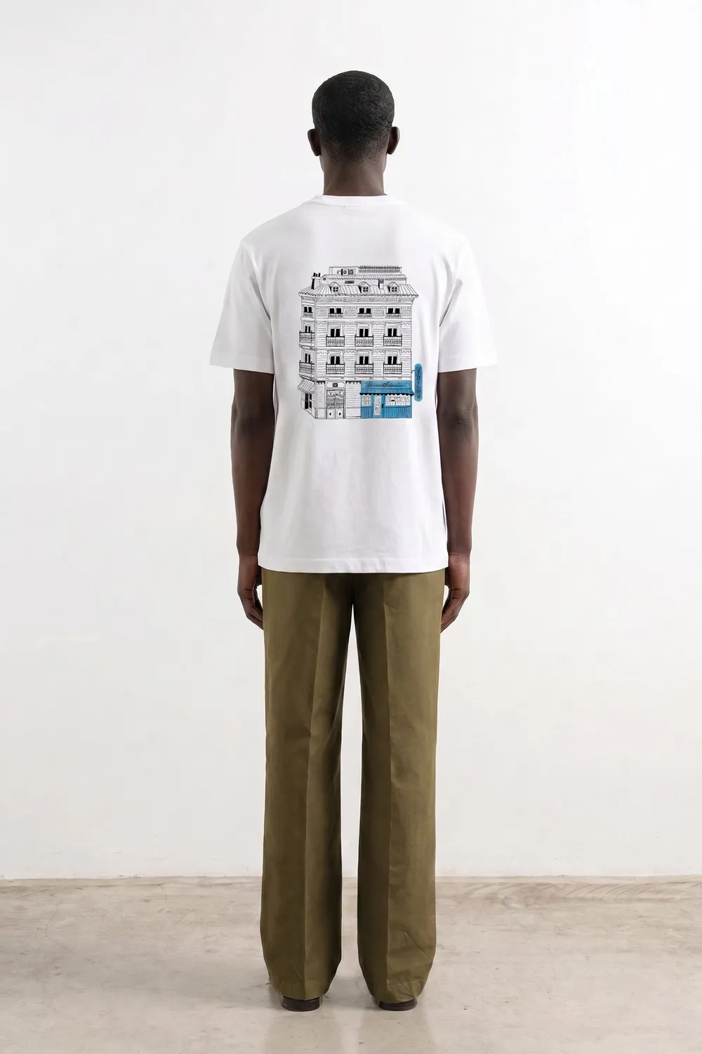 Edmmond Studios Music Center t-shirt homme blanc 220gr