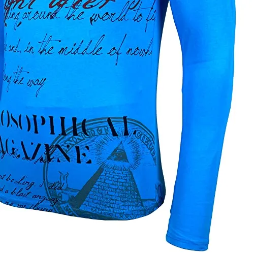 Subliminal Mode BX707 t-shirt homme manches longues imprimé