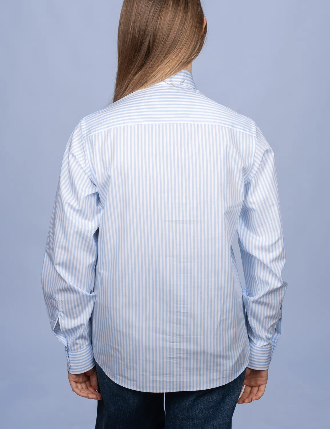 La Chemise Française Rayure Bleu Ciel chemisier rayures