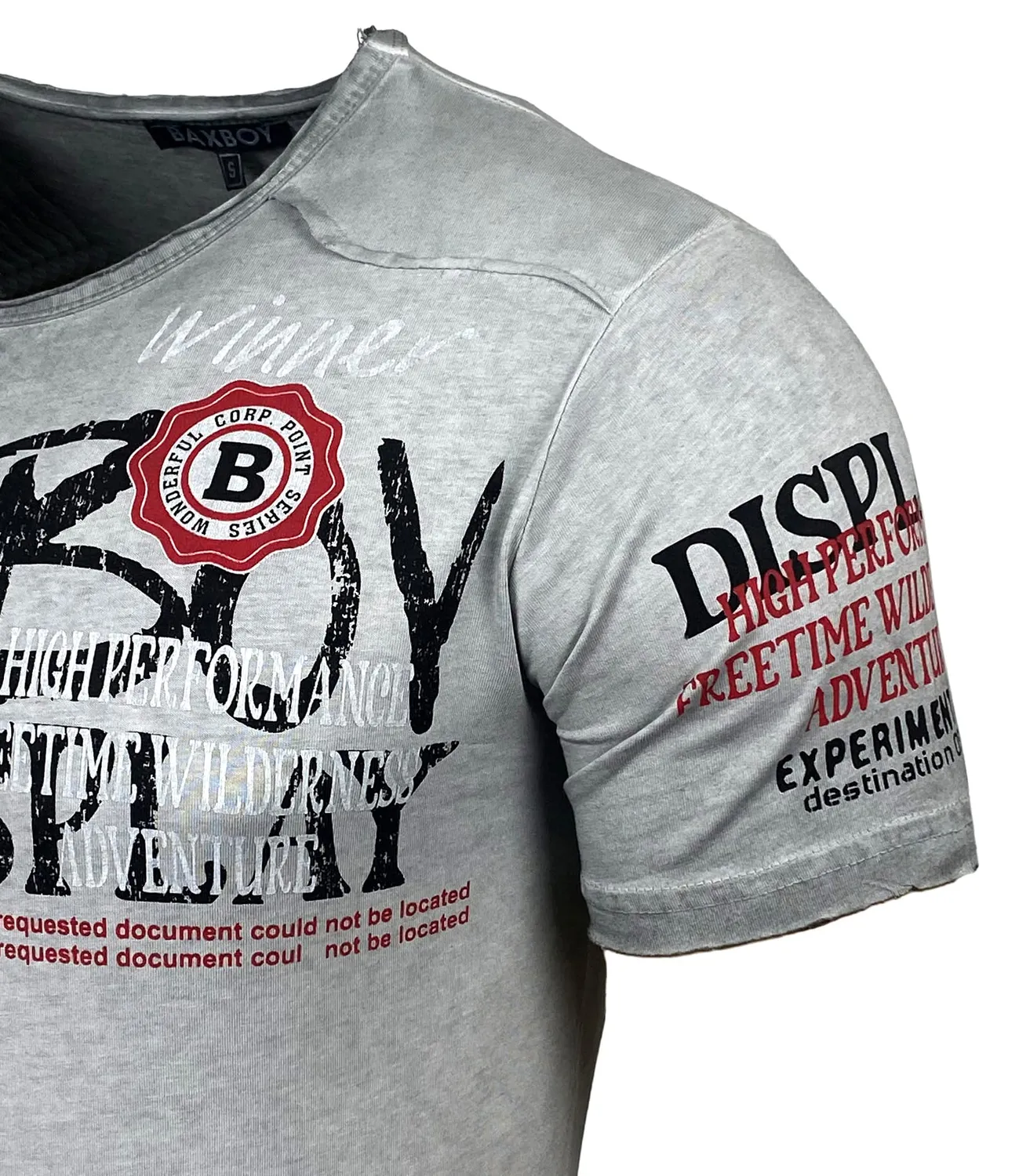 Subliminal Mode BX147 t-shirt homme gris clair S coton
