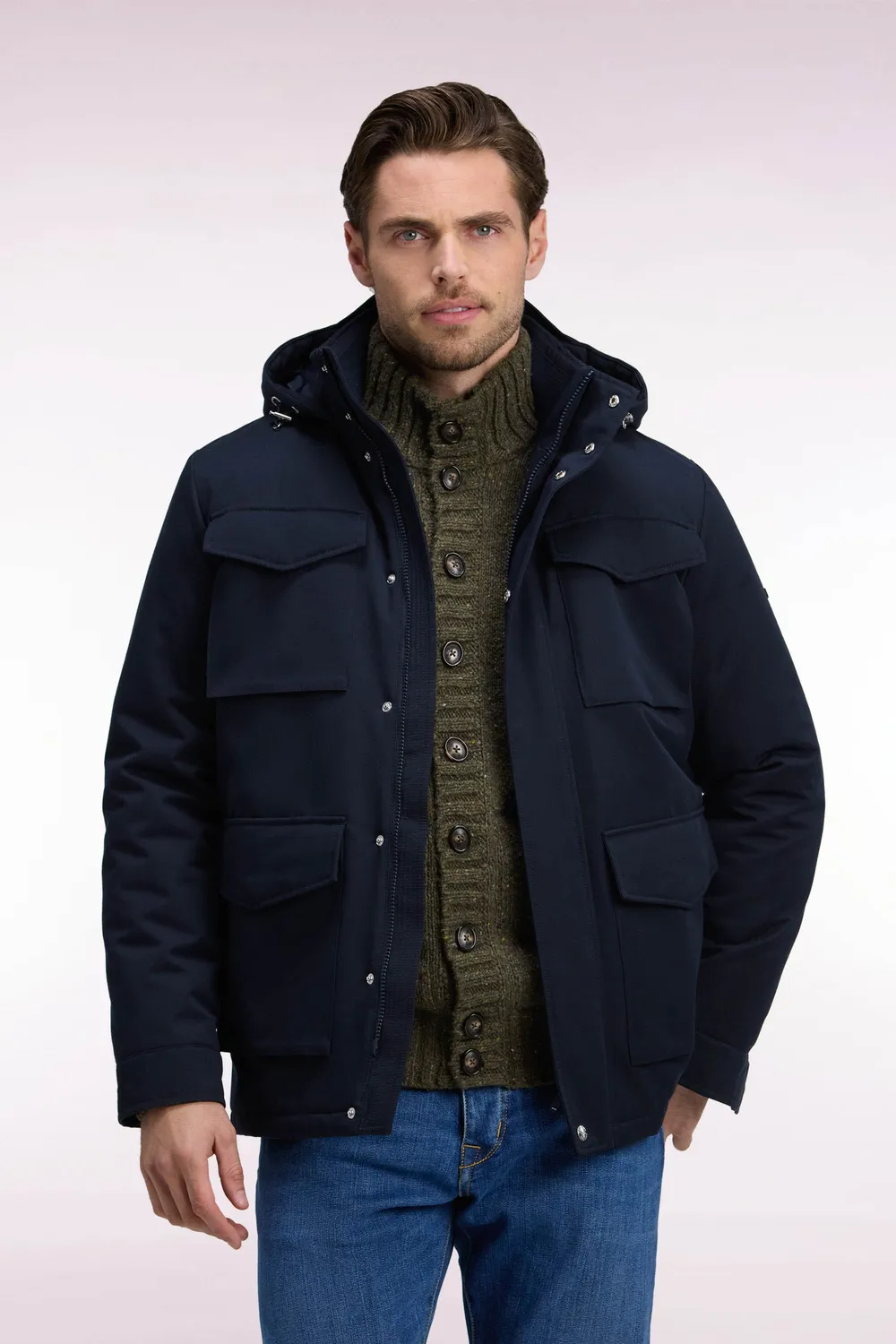 Eden Park Legend Rugby parka saharienne marine nylon