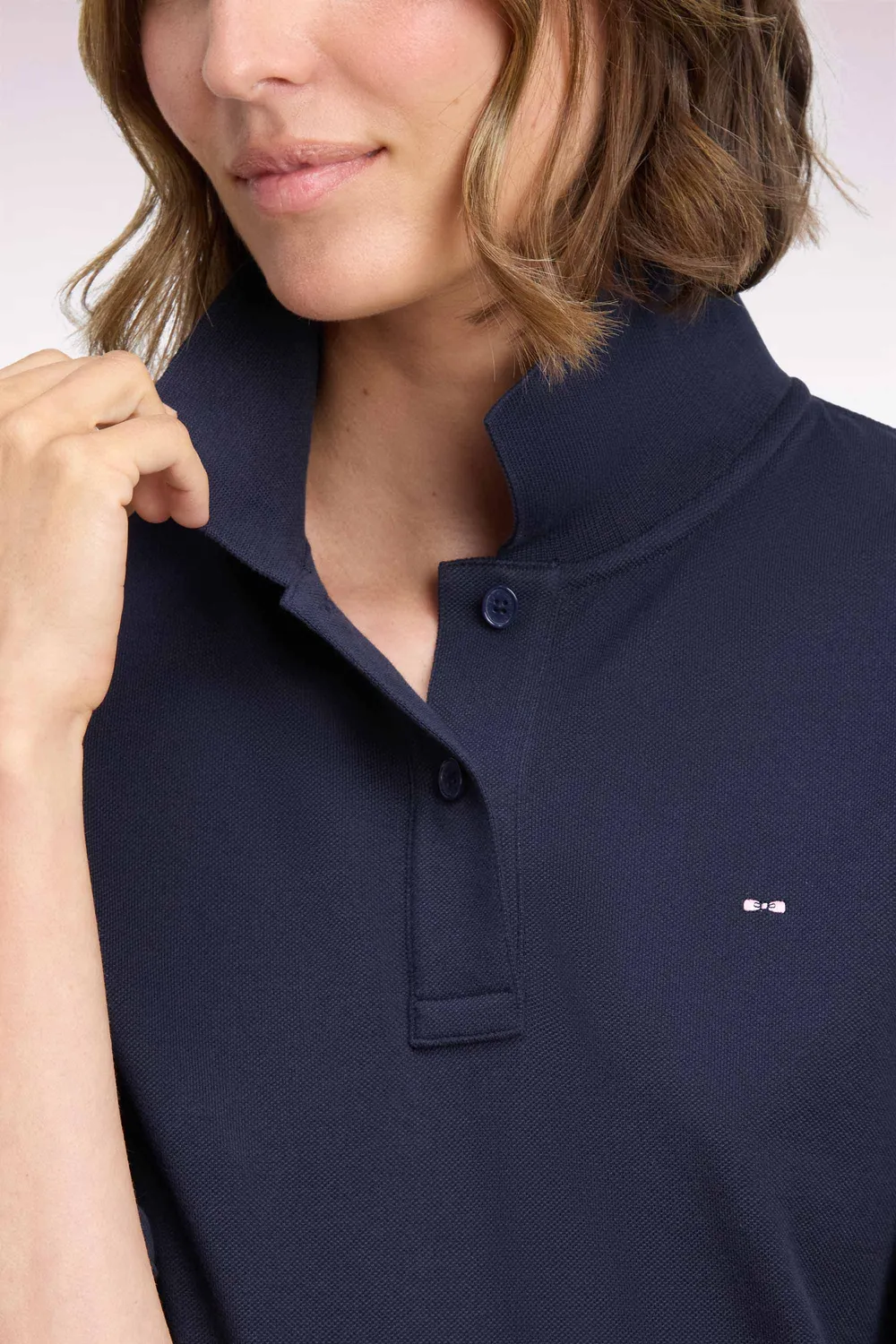 Eden Park H26MAIPC0007 polo marine coton oversized femme