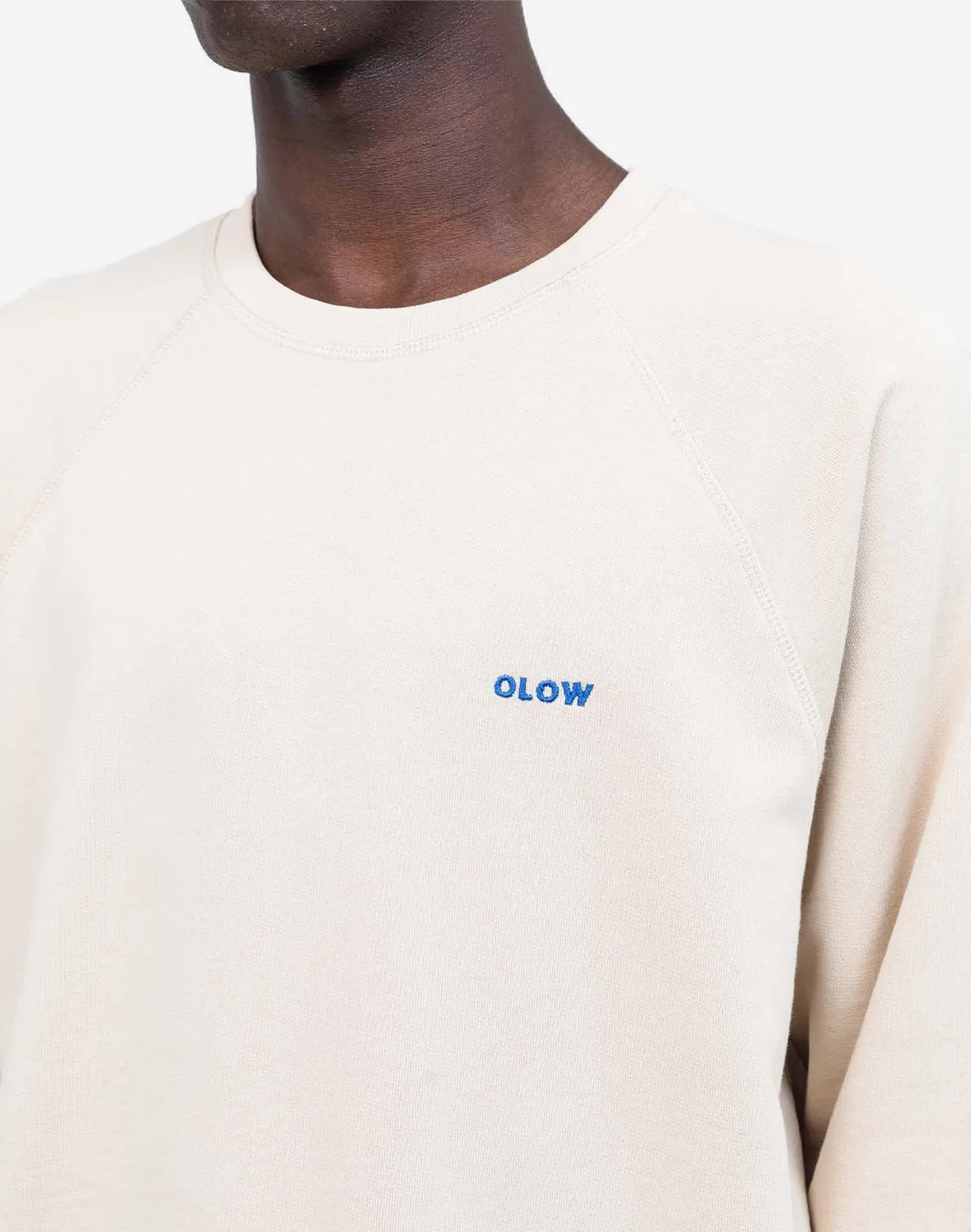 OLOW Party sweat crème broderie coton bio