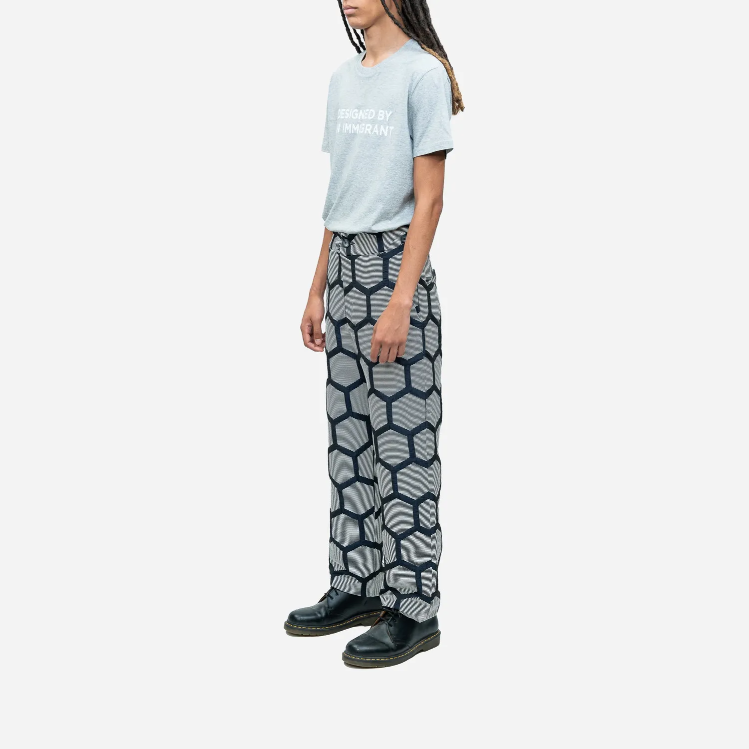 Labrum Hexagon pantalon homme blanc large prince
