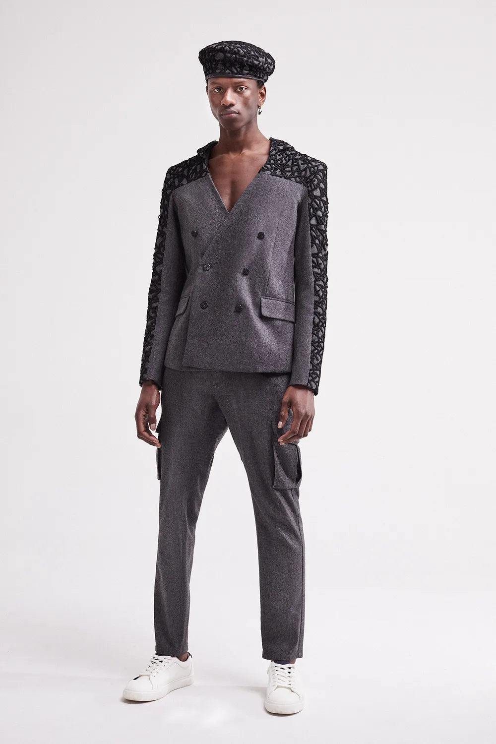 French Deal Mr New York Time veste laine noire