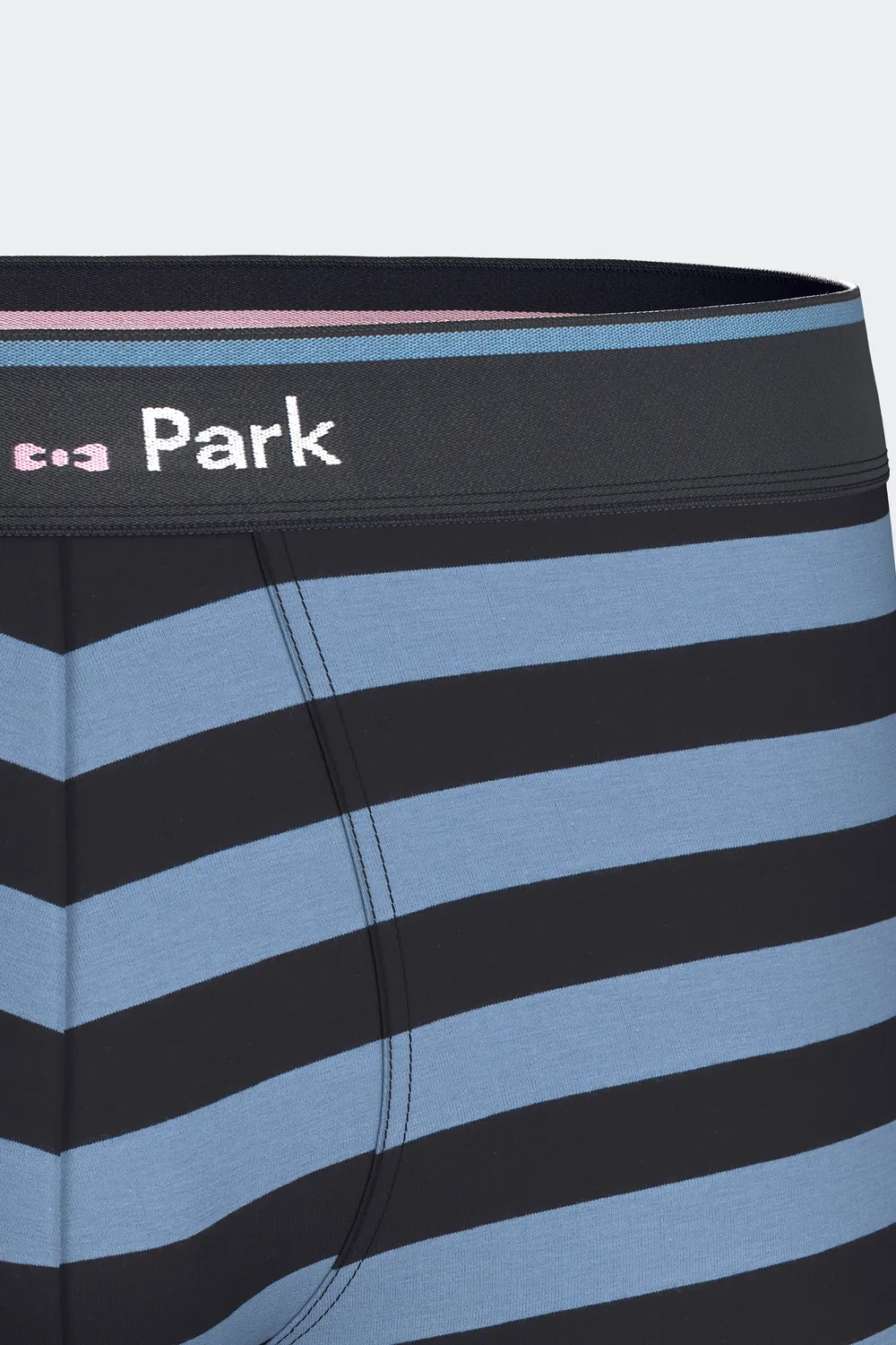 Eden Park lot 2 boxers coton stretch marine uni rayé